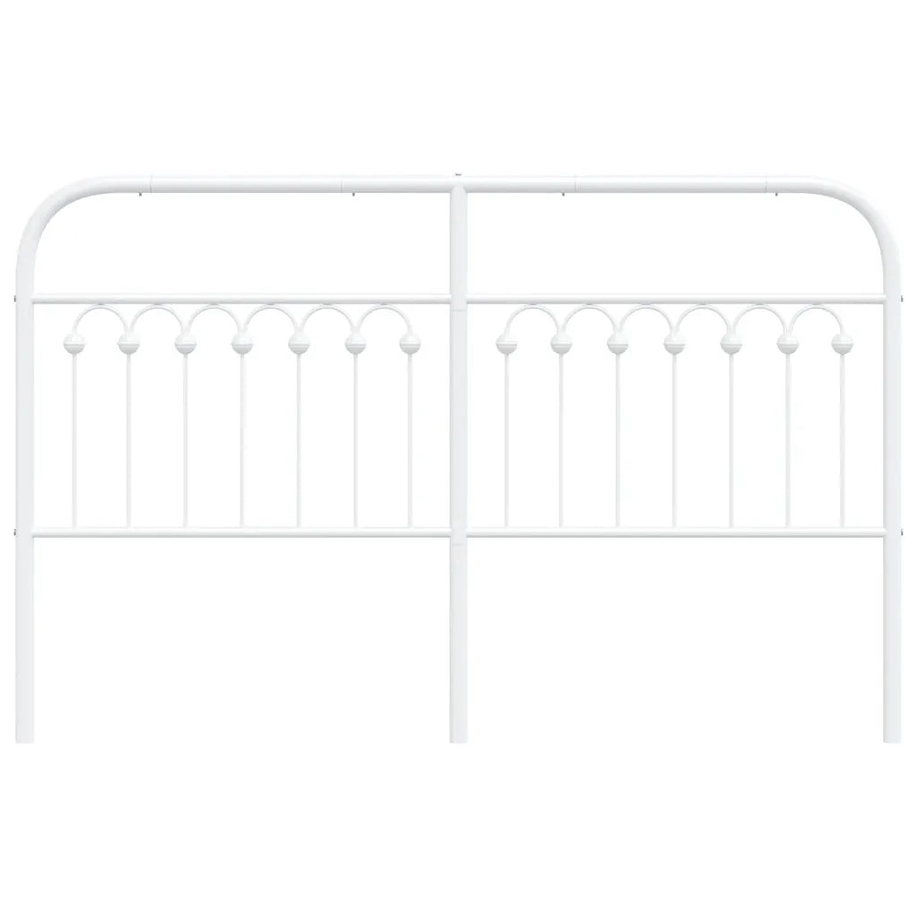 Testiera di Ricambio in Metallo Bianco 150 cm 376683
