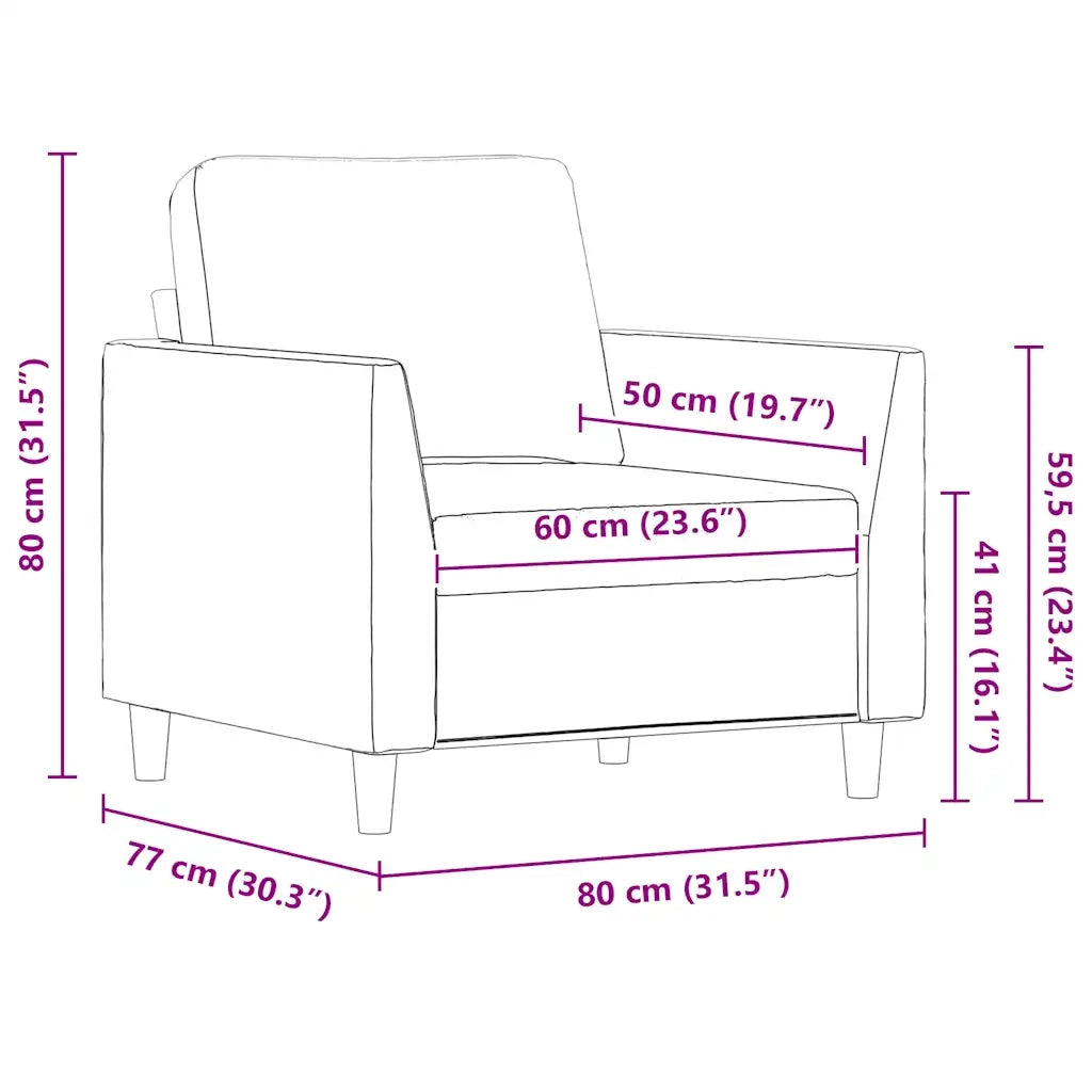 Poltrona | Sedia Relax Nera 60 cm in Similpelle