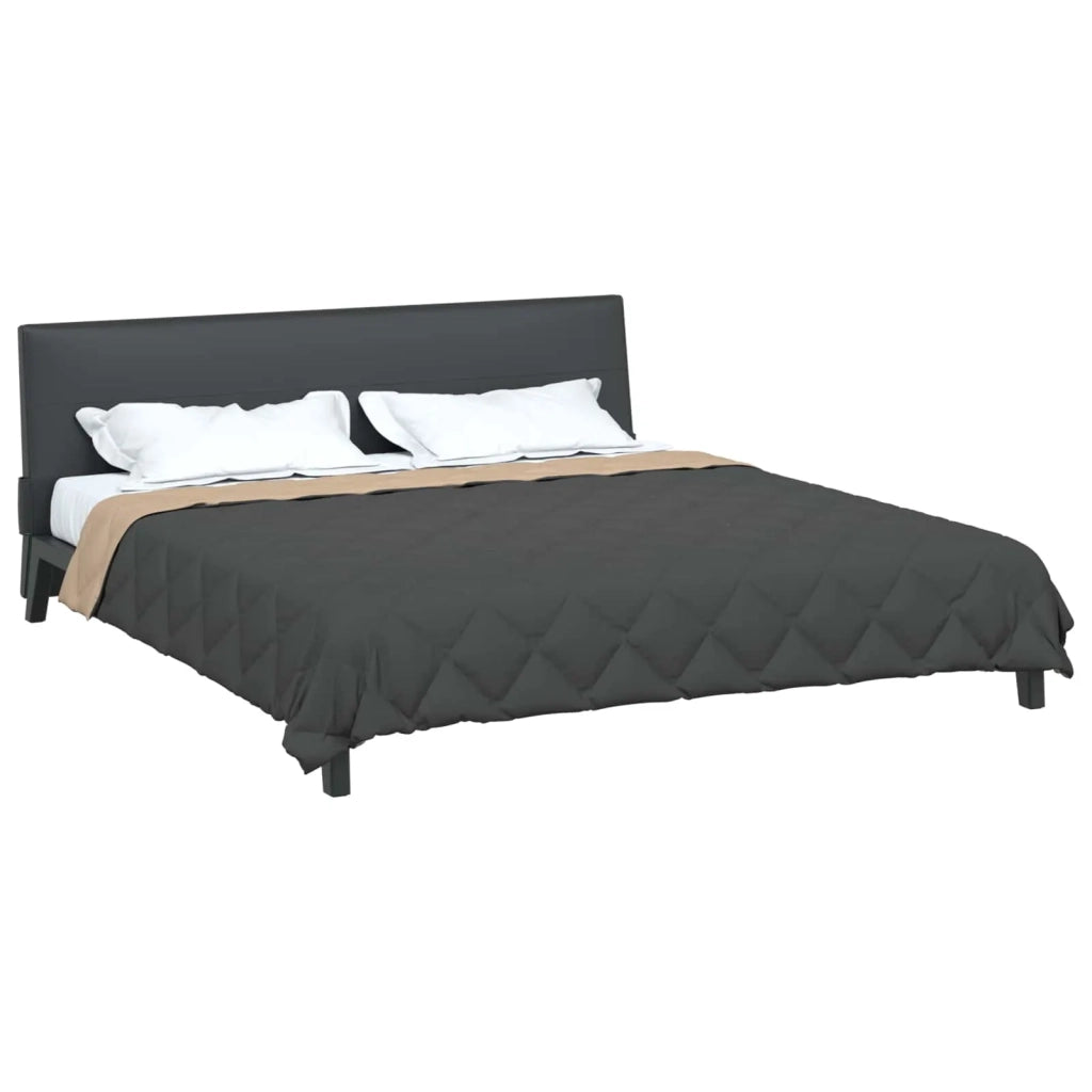 Piumone | Duvet Completo Annuale Antracite e Talpa 200 x 220 cm