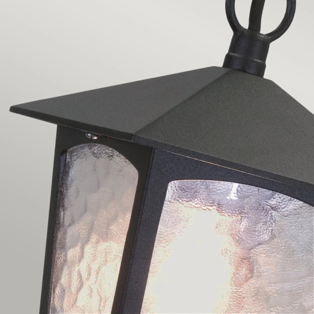 Elstead York lampada a sospensione esterno 1xE27 nera