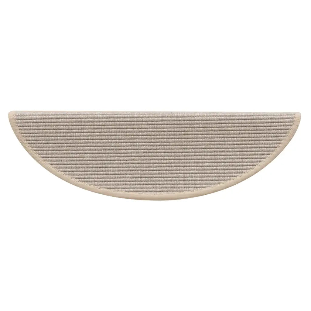 Tappetini per scale 15 pz 56x17x3 cm Argento Semicircolari 326895