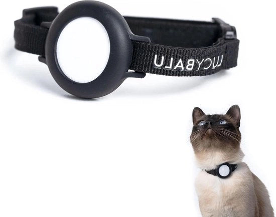 Collare per Gatti con GPS - 1 pezzo - Nero - Nylon