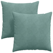 Cuscini da Divano 2 pz | Cuscini per sedie Verde Mare 60 x 60 cm Tessuto in Cords