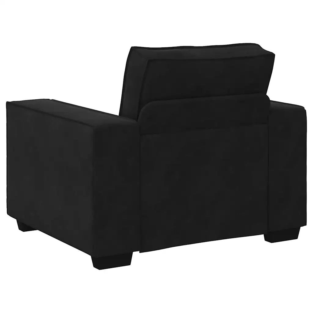 Divano Sedia Nero 100x78x84 cm Velluto 4105005