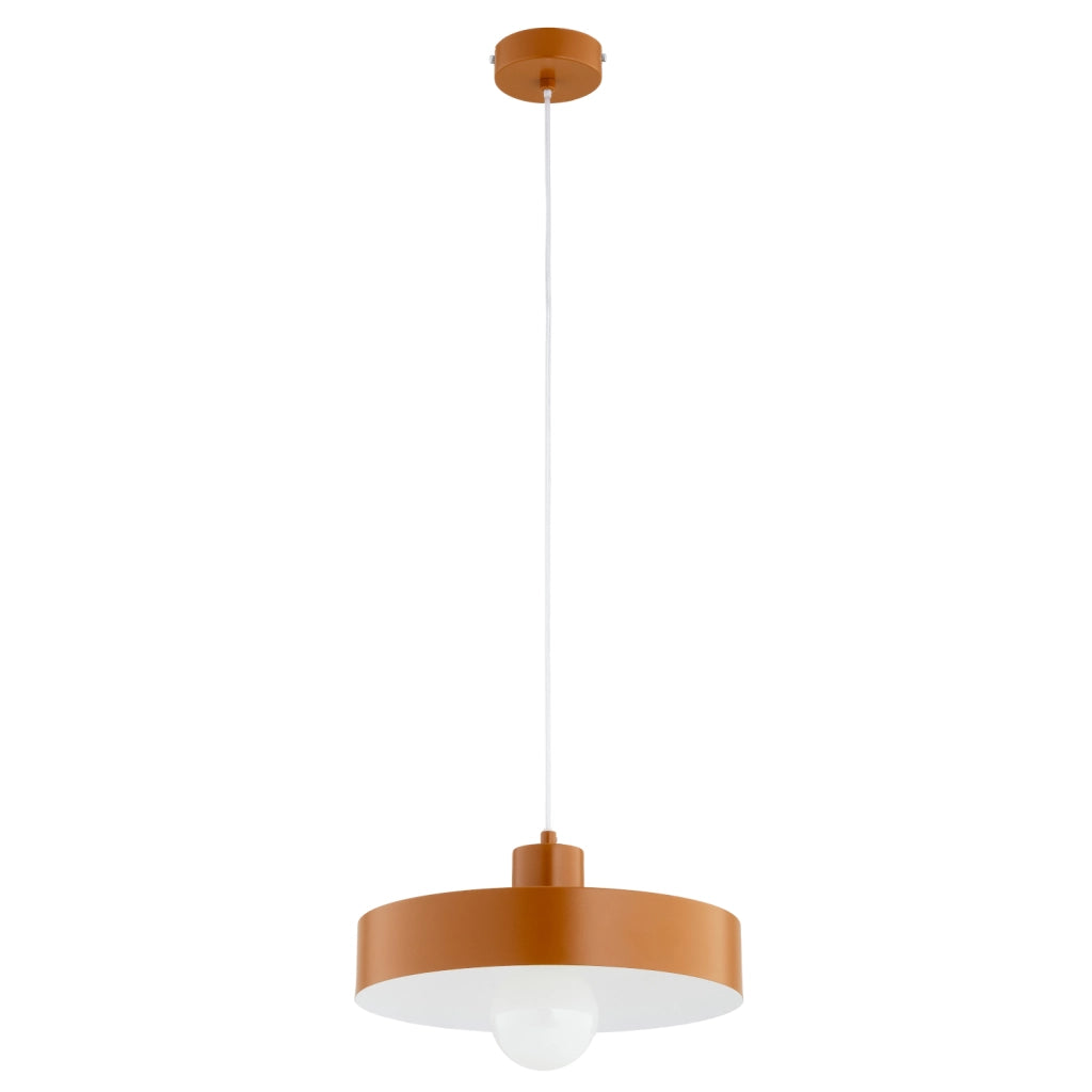 Lampada a sospensione minimal bronzo/bianco E27 15W NEVERA