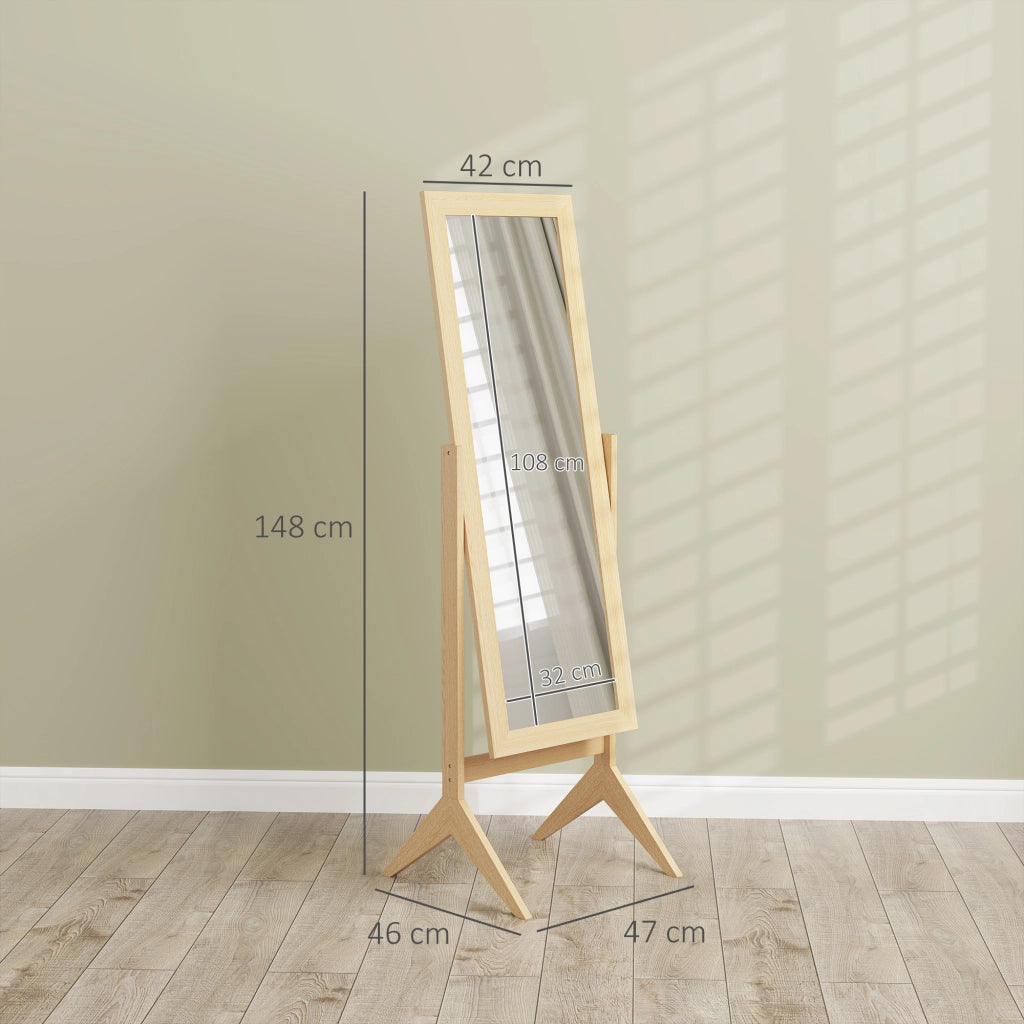 Specchio da Parete Cornice Roble ¨C Minimal ¨C 47x46x148 cm