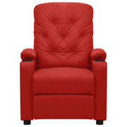 Poltrona Reclinabile Rosso Vino in Similpelle 339128