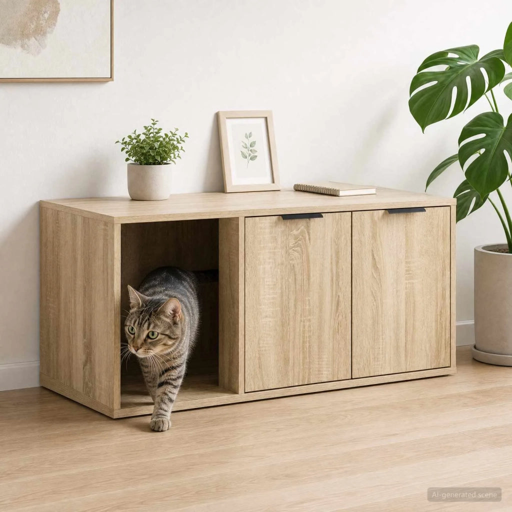 Mobile per gatti Rovere Sonoma 100 x 49 x 45 cm 8014753
