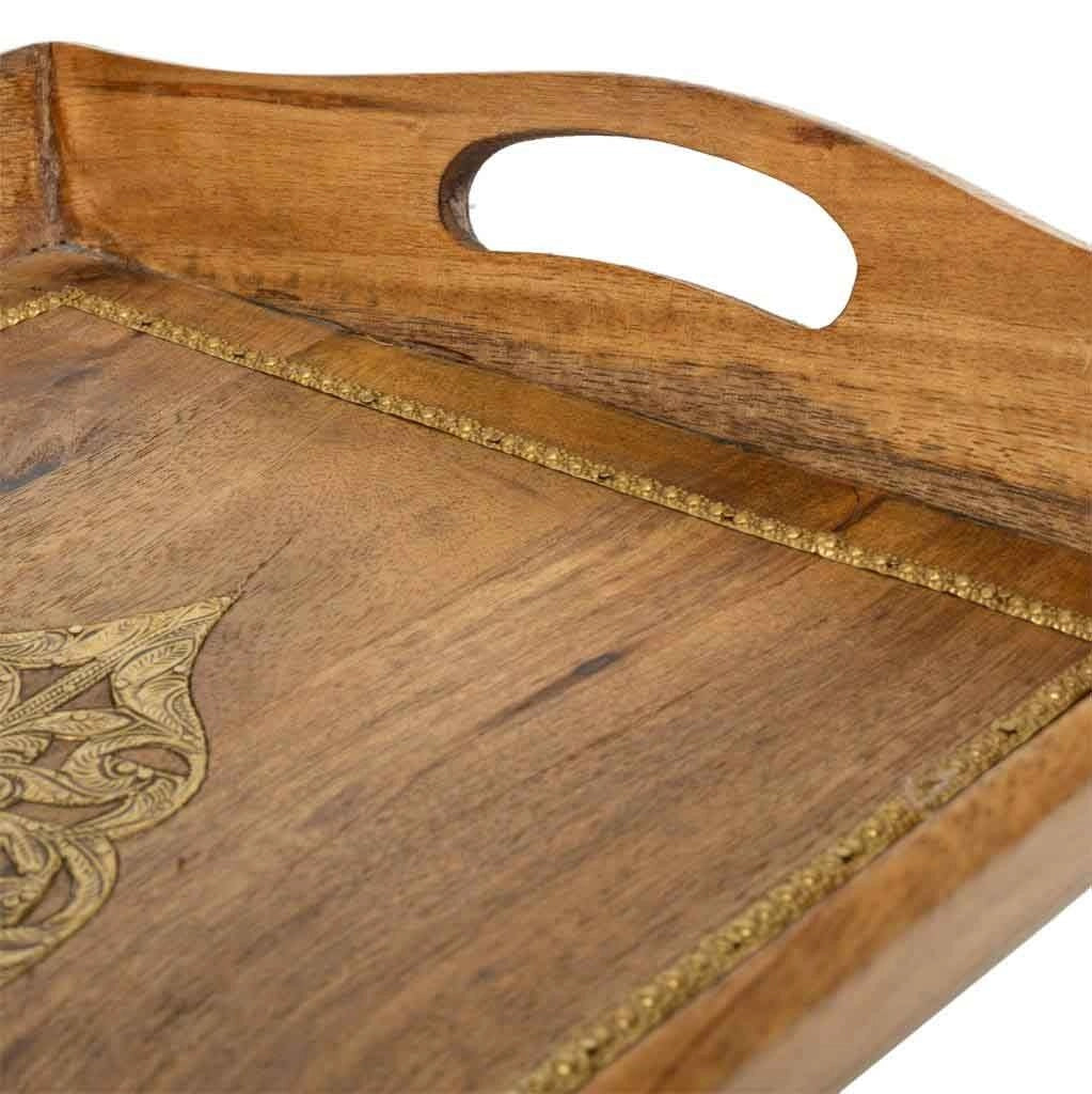Vassoio in legno 47x31x16h