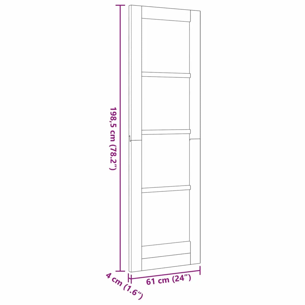 Porta Interna Bianco 61 x 198,5 cm Legno compensato 42052385