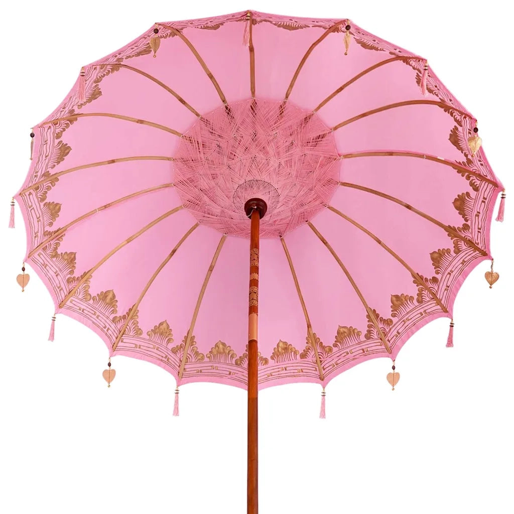 Ombrello balinese con base Rosa 215 x 215 x 260 cm 3356907
