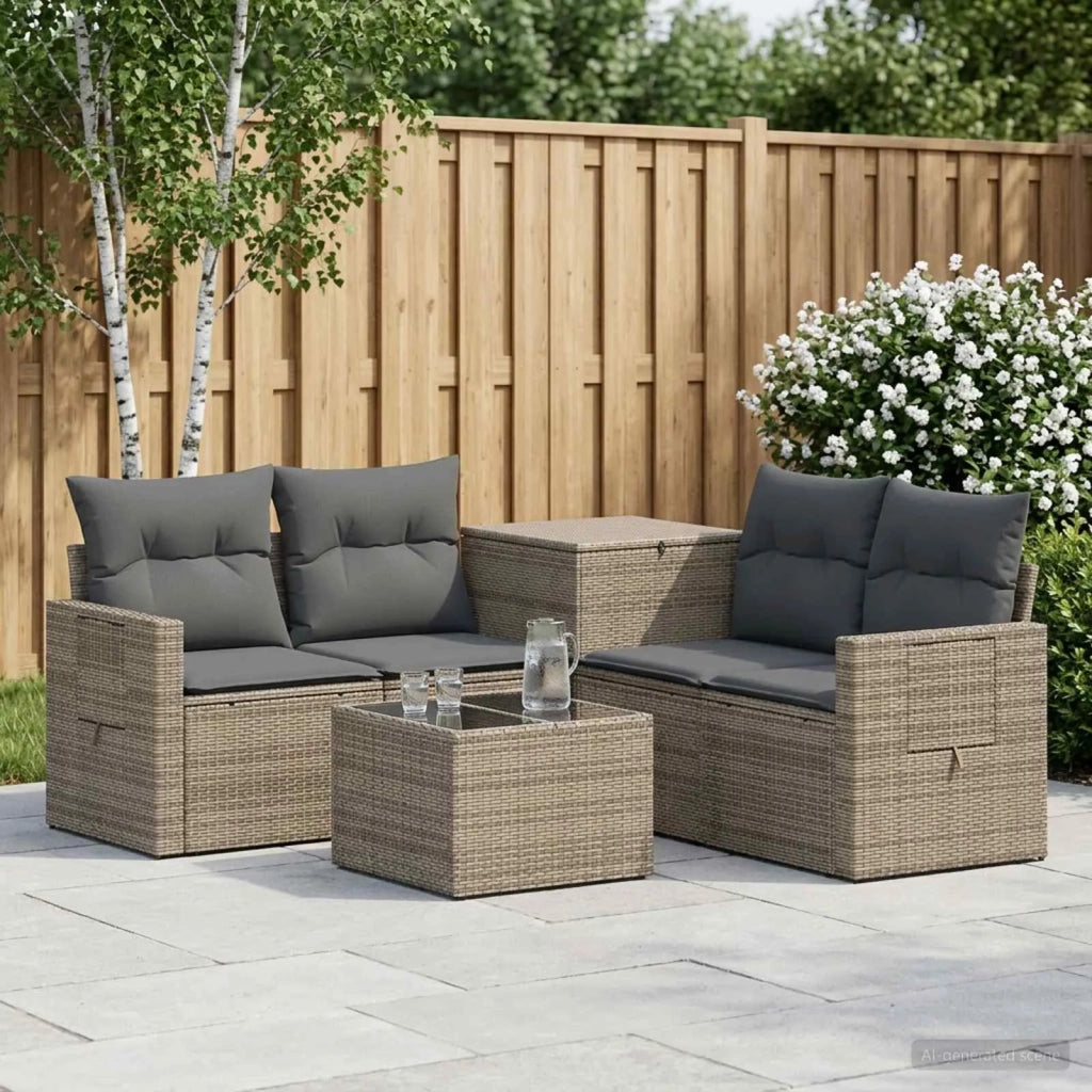 Set di divani 6 pz Grigio e Grigio Scuro 3447460