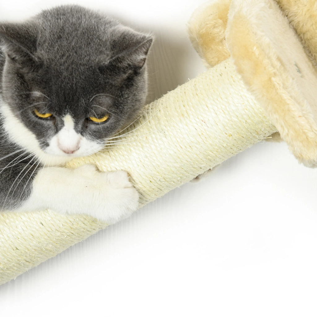 Casetta per Gatti con Amaca e Piattaforme ¨C Minimal ¨C Beige
