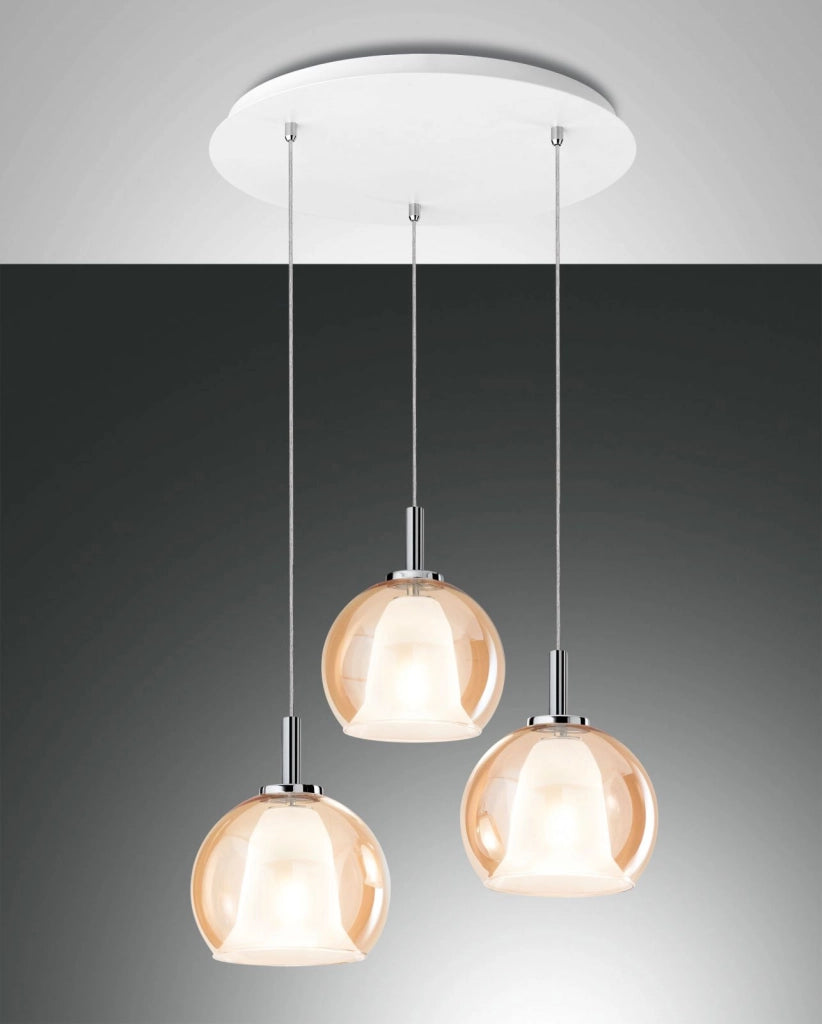 BRETAGNA SOSPEN.AMBRA 3 LUCI 3599-47-125