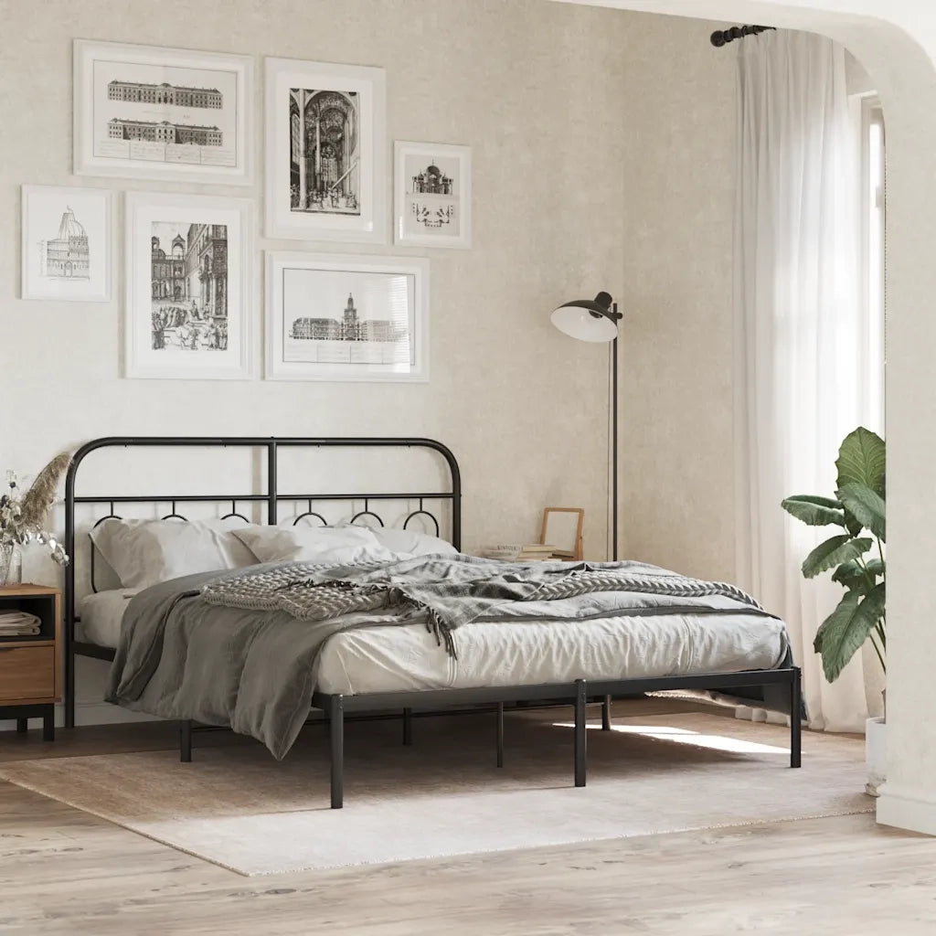 Testiera di Ricambio in Metallo Nero 137 cm 377149
