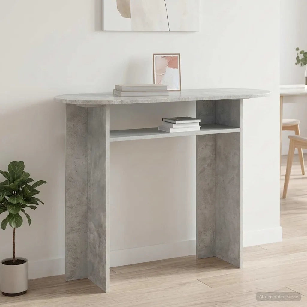 Tavolo consolle Grigio Cemento 100 x 39,5 x 75 cm 8001161