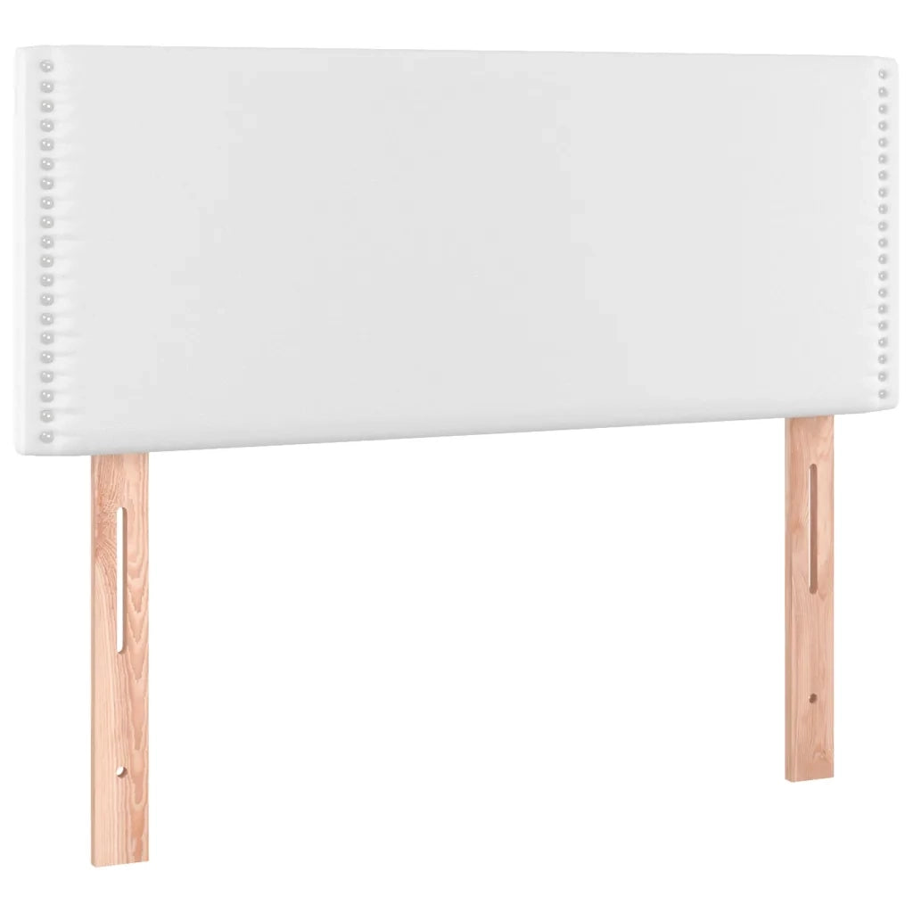 Giroletto a Molle con Materasso Bianco 100x200 cm in Similpelle
