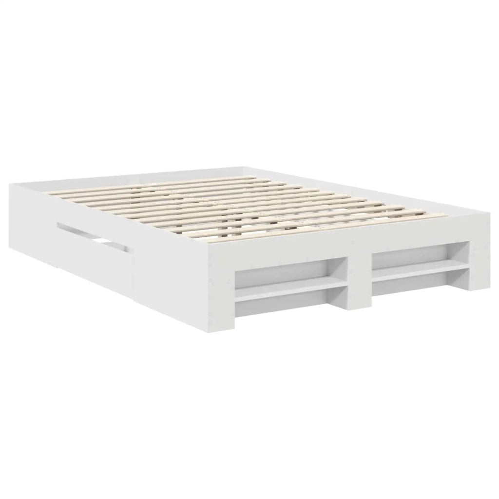 Struttura del letto Bianco 140 x 200 cm Legno multistrato 3408753