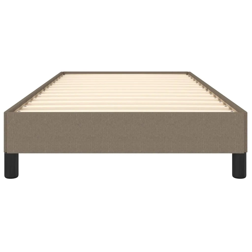 Letto singolo | Letto per adulti | Giroletto senza Materasso Tortora 90x200 cm Tessuto