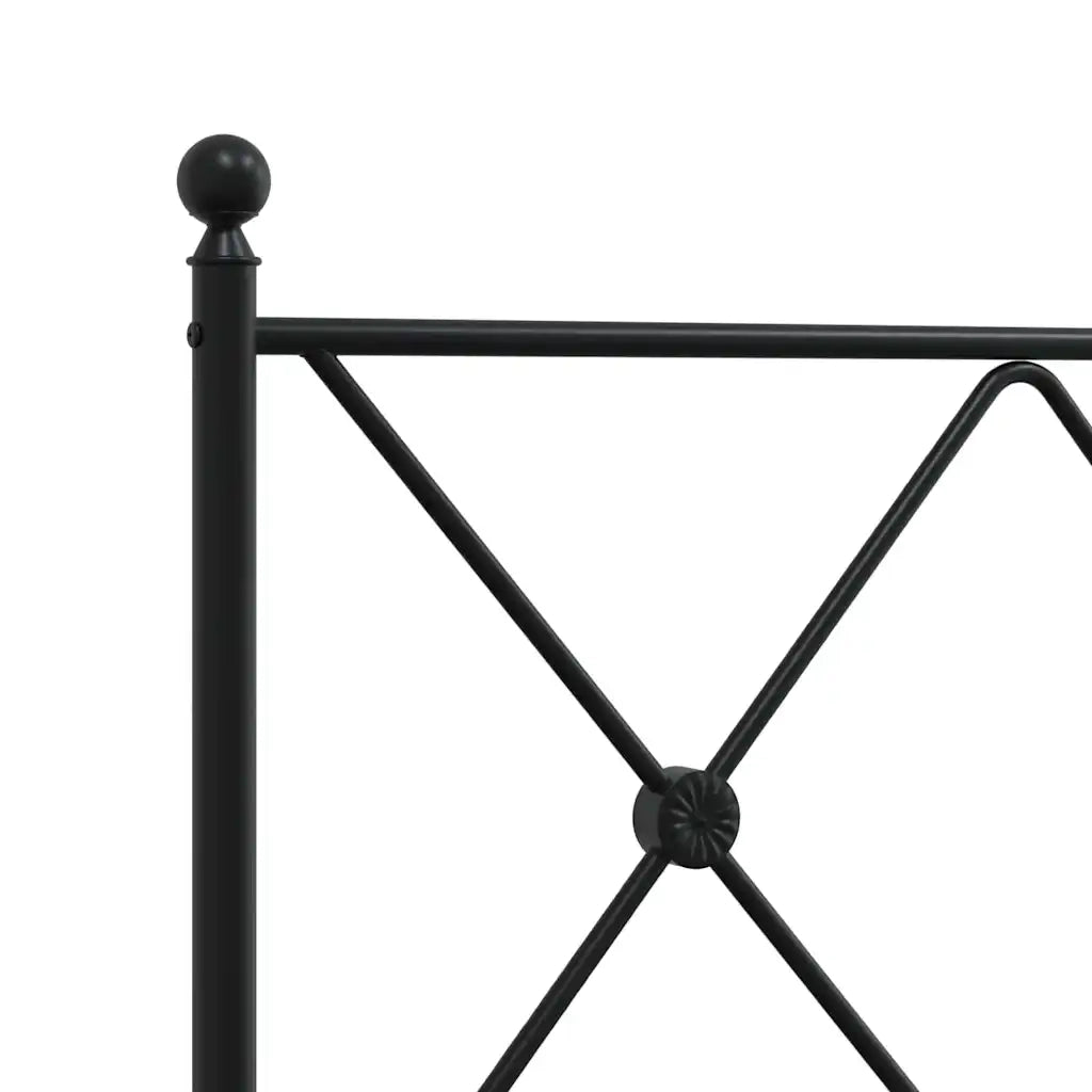 Testiera di Ricambio in Metallo Nero 100 cm 376531