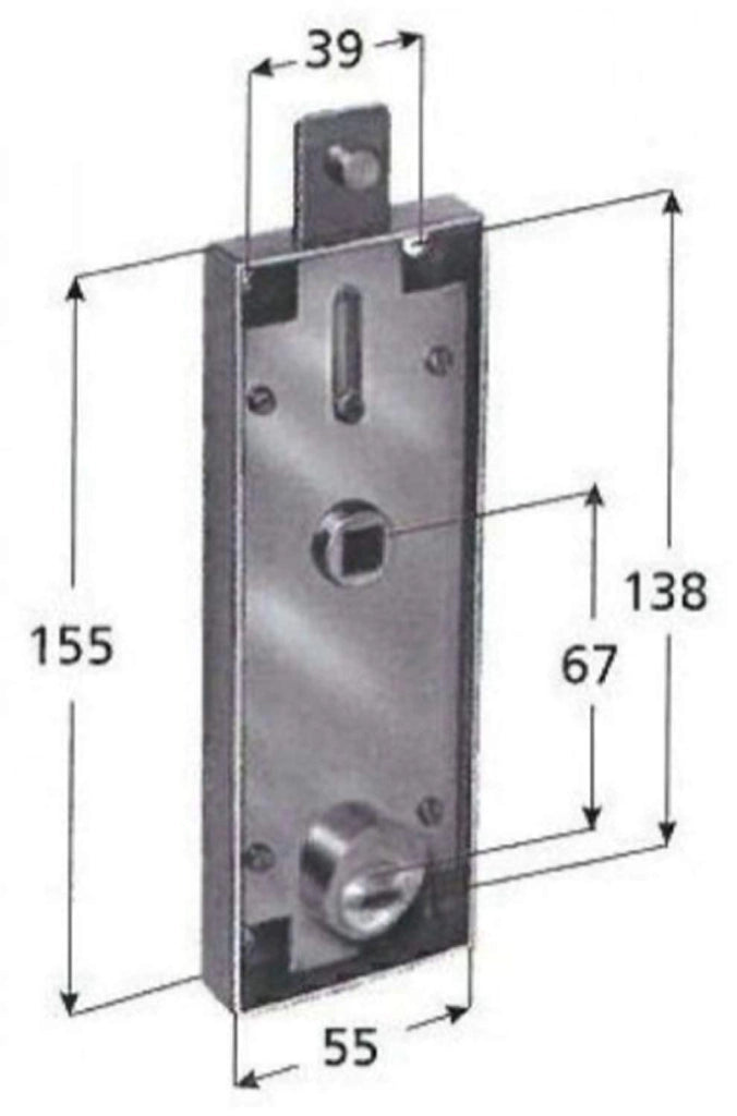 Serratura Cil Eu Tondo Basculan W551 Prefer
