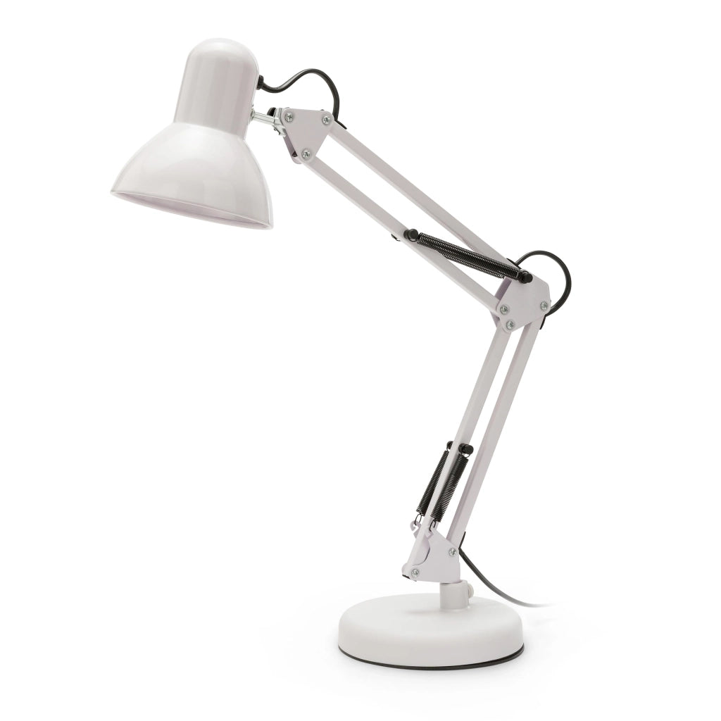 Lampada da Tavolo Velamp Charleston Xl Colore Bianco