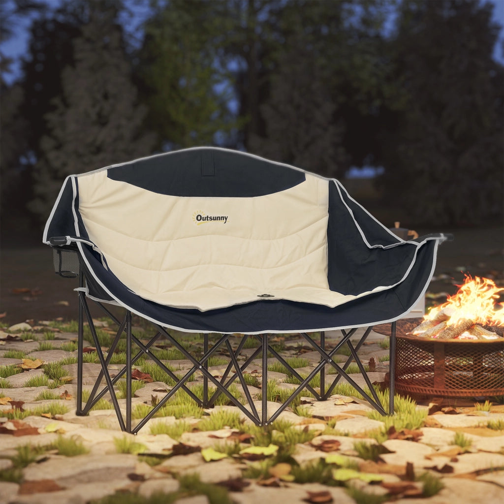 Sedia da camping pieghevole 2 posti ¨C Minimal ¨C Khaki 250kg