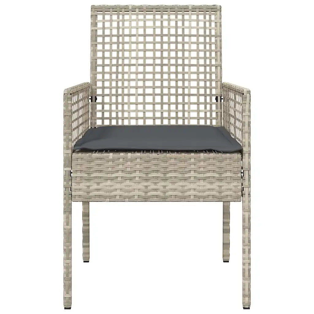 Sedia da Giardino 2 pcs Grigio chiaro 55 x 53 x 85 cm 42003450
