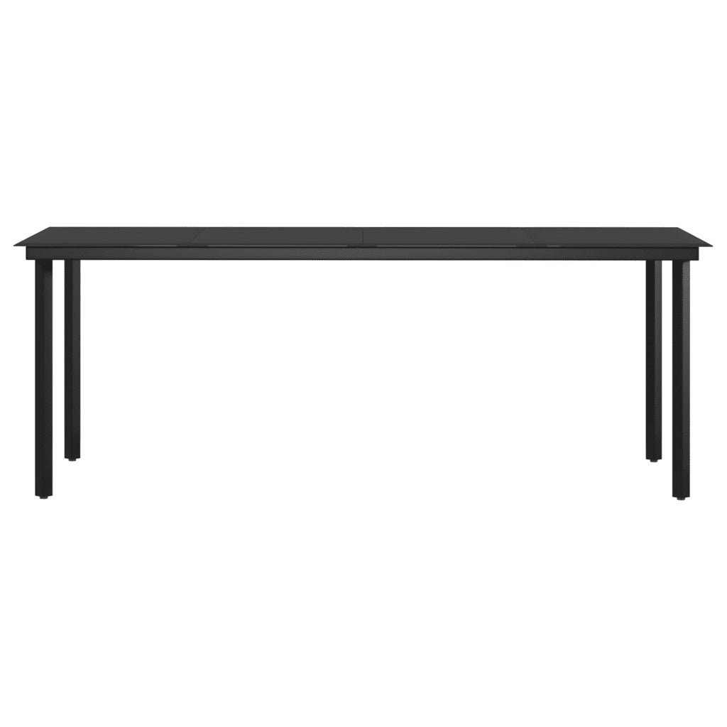 Set da Pranzo per Giardino 9 pz con Cuscini Marrone e Nero 3099304