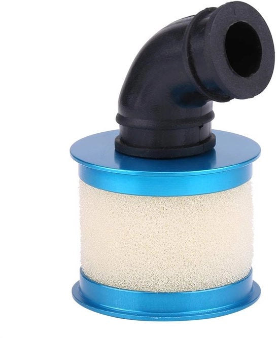 Filtro d'aria RC - Copertura in alluminio - Filtro d'aria con spugna - Accessori per auto RC - Blu - Modello - Adatto per motori RC - Transformatore non incluso