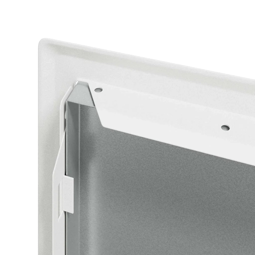 vidaXL Pannello di Accesso Bianco 30 x 40 cm Acciaio