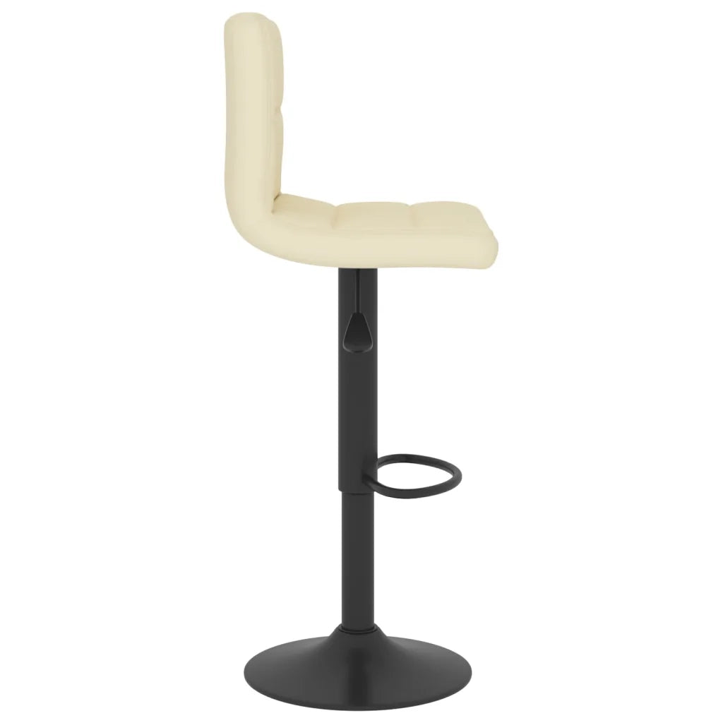 Sgabelli da Bar 2 pz Crema in Tessuto 334284