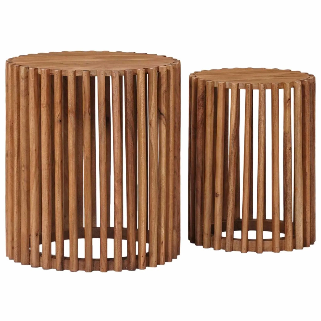 Set tavolini con archiviazione Marrone 40 x 40 x 45 cm