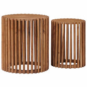 Set tavolini con archiviazione Marrone 40 x 40 x 45 cm