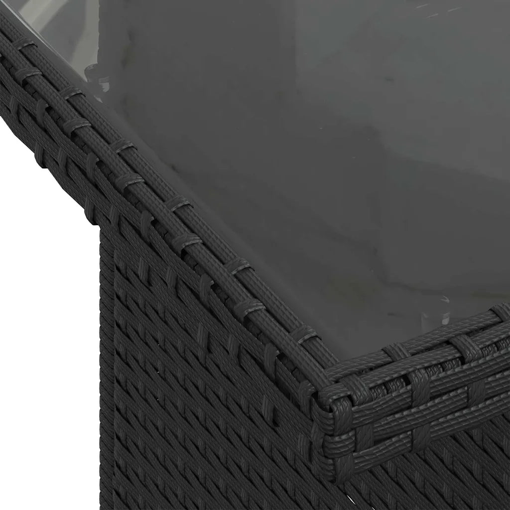 Set Divano da Giardino 6 pz Nero polyrattan 3357929