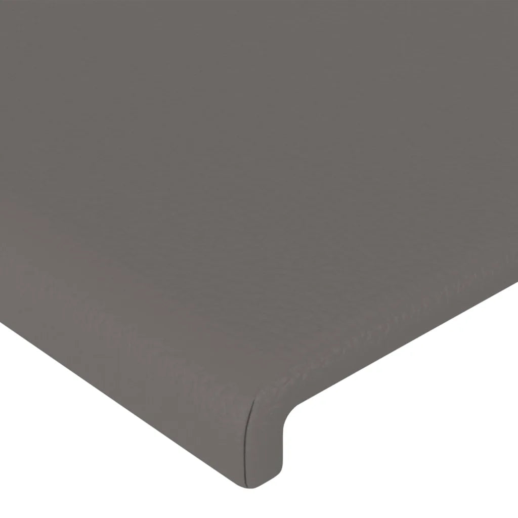 Testiera a LED Grigio 160x5x78/88 cm in Similpelle 3121432