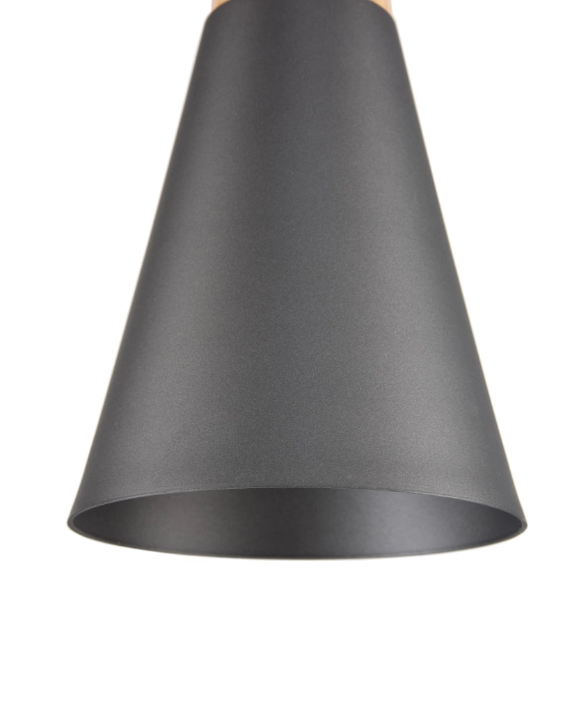 Lampada a sospensione grigia legno faggio Maytoni Bicones