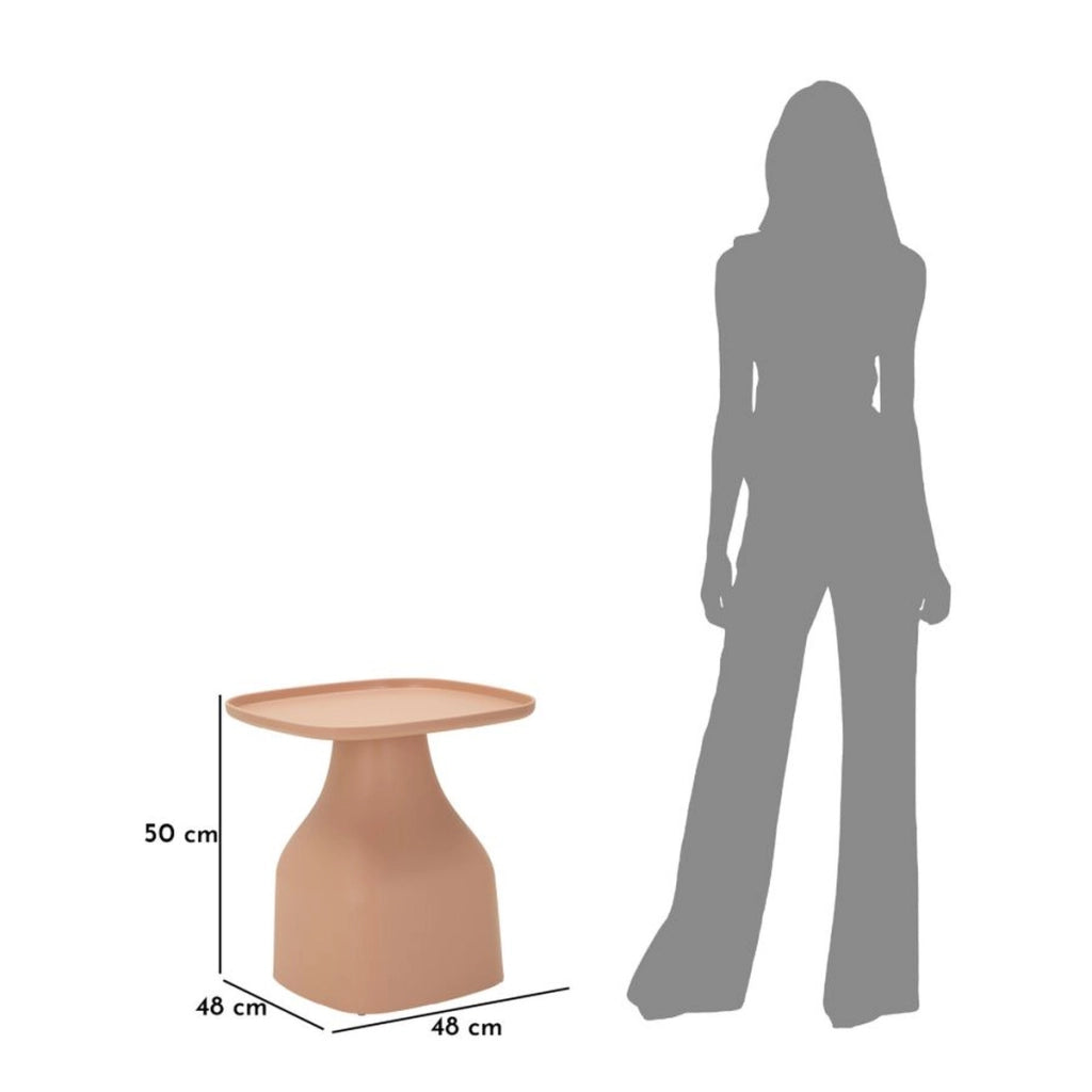 Tavolino VKH709, Rosa, Plastica, 50x48x48 cm