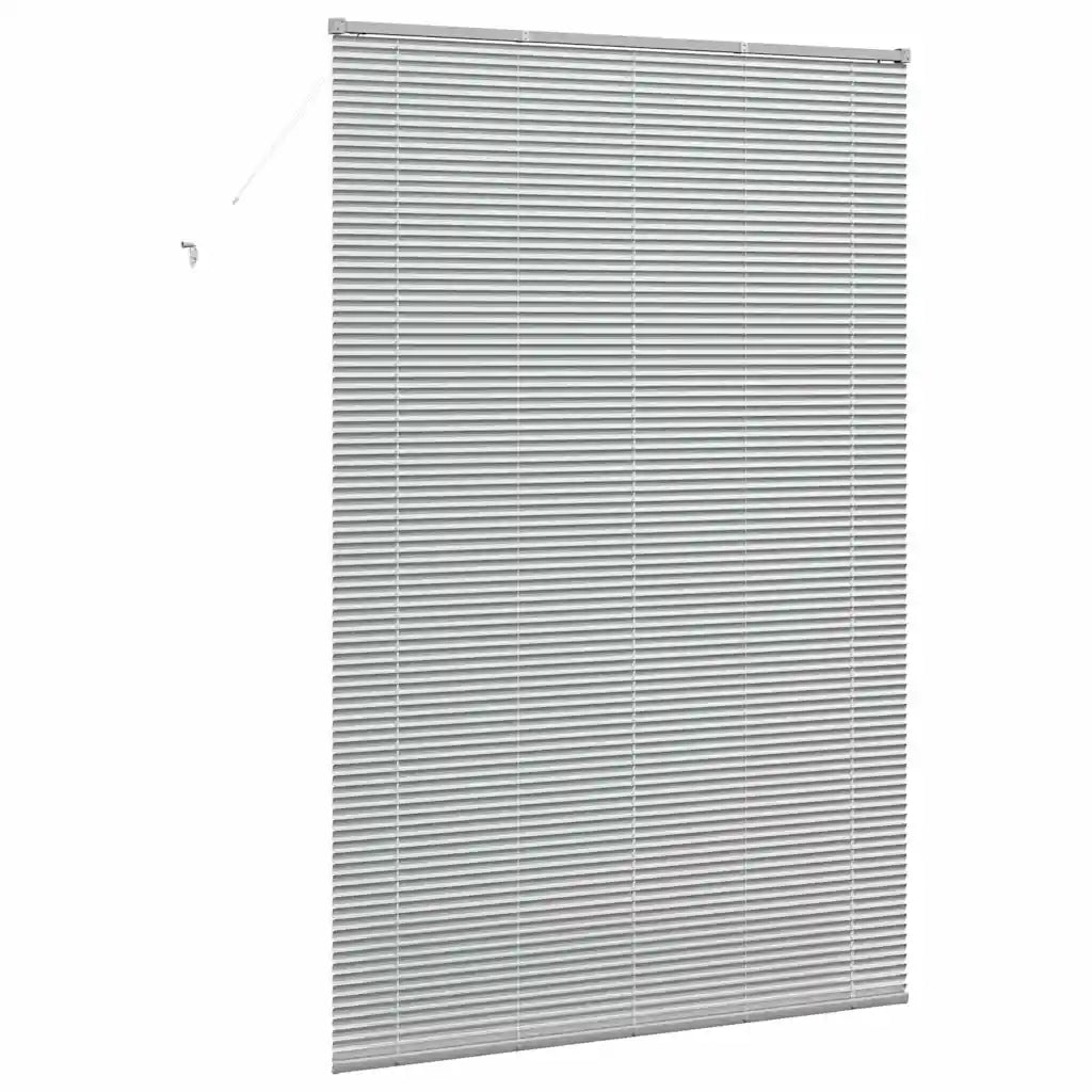 Tendaggi a Veneziana | Tenda a lamelle Argento 220 x 145 cm Alluminio