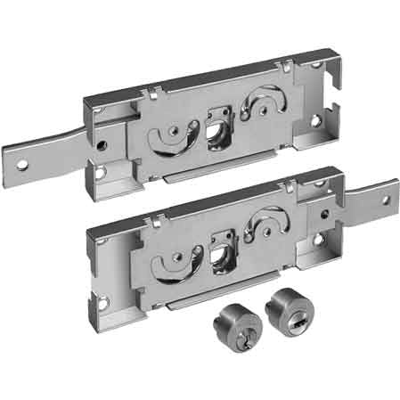 SERRATURA SERRANDA LATERALE CHIAVE PROFILO PREFER Coppia (destra+sinistra) (A711) - PREFER