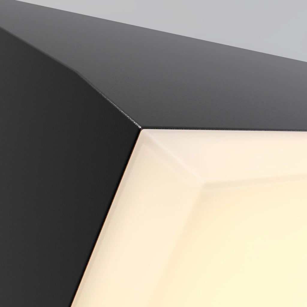 Maytoni Applique moderna Brick 1 luce LED integrato IP54 grafite alluminio
