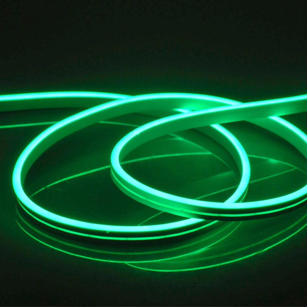 Striscia LED Neon 24V 5m flessibile verde IP65 Polux