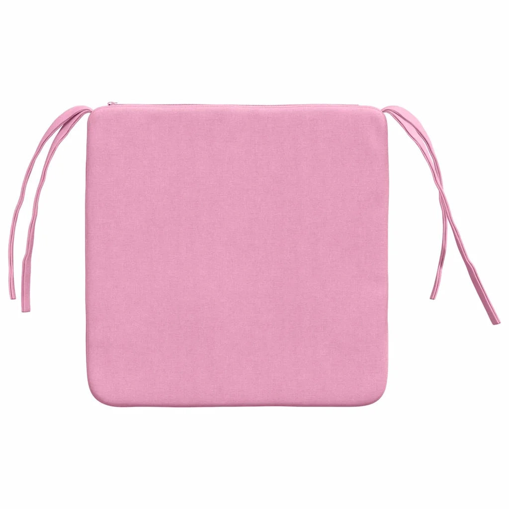 Cuscini per Seduta 4 pcs Rosa 40 x 40 x 3 cm Tessuto 42015204