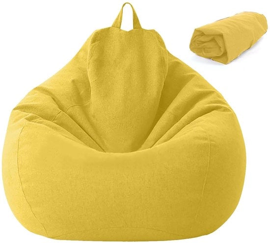 Zitzak per Bambini e Adulti - Beanbag Giallo 100 x 120 cm