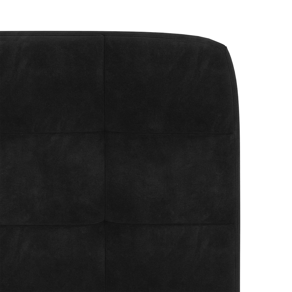 Sedie da Pranzo 4 pz Nere in Velluto 3315186