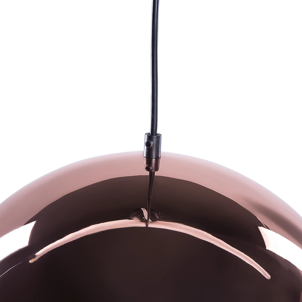 Lampada a Sospensione Globo 1 Luce Lampada in Rame Quadro Moderno
