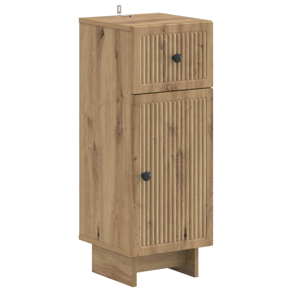 Set di Armadi da Bagno da 2 Pezzi EDE Rovere Artigianale 3417665