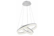 Sospensione Reality Cornelia LED 60W bianca 2 anelli