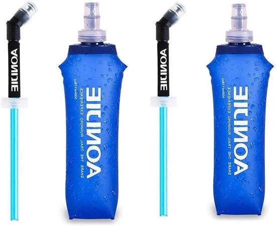 Due Olii TPU Opvougbili Senza Fili - Olio Opvougbile per Idratazione 500ml con Bicchiere per Corsa Camminata Ciclismo Arrampicata