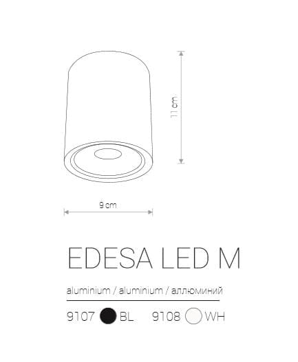 Nowodvorski Edesa faretto esterno LED nero 6W 3000K